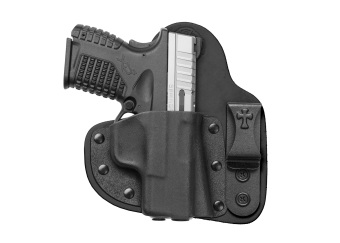 Appendix Carry IWB Concealed Carry Holster with Springfield XDs - Black Cowhide