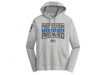 Protection Favors The Prepared Hoodie - Silver