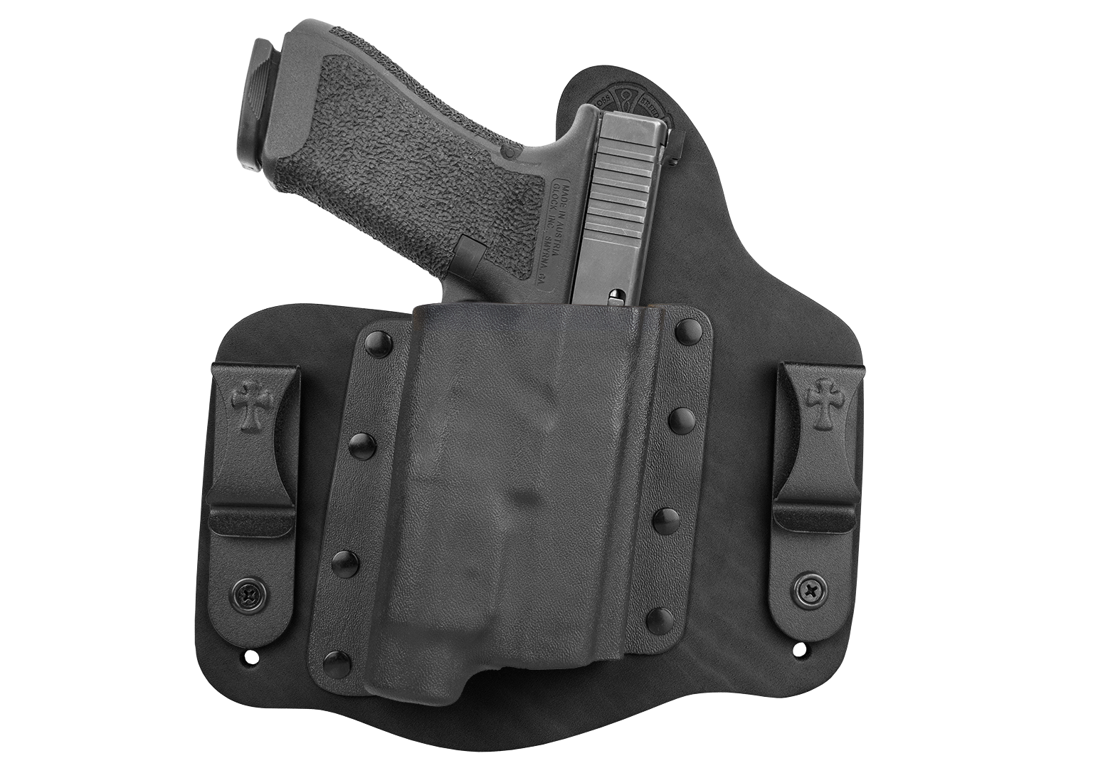 Details about   Black & White USA OWB Kydex Holster For Glock 
