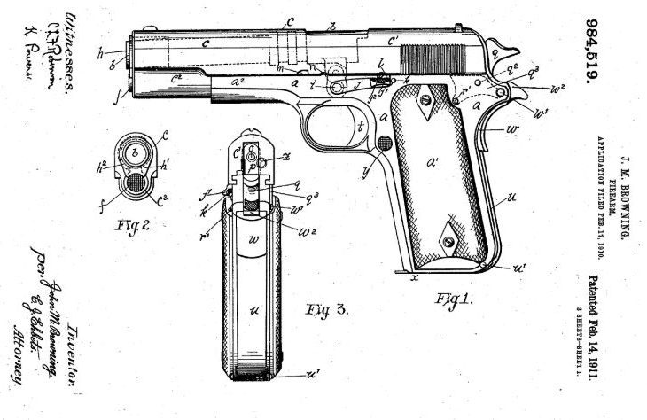 1911, 1911 pistol, M1911, Governor, Officer, Kimber, Taurus, John Browning, Colt