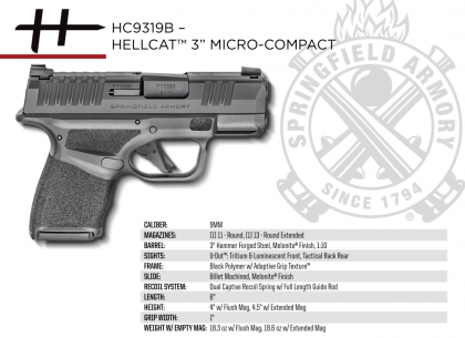 Hellcat, Springfield Armory, Springfield Hellcat, everyday carry, micro-compact, Springfield Armory Hellcat, 9mm pistol, concealed carry, edc pistol, concealed carry holsters, 